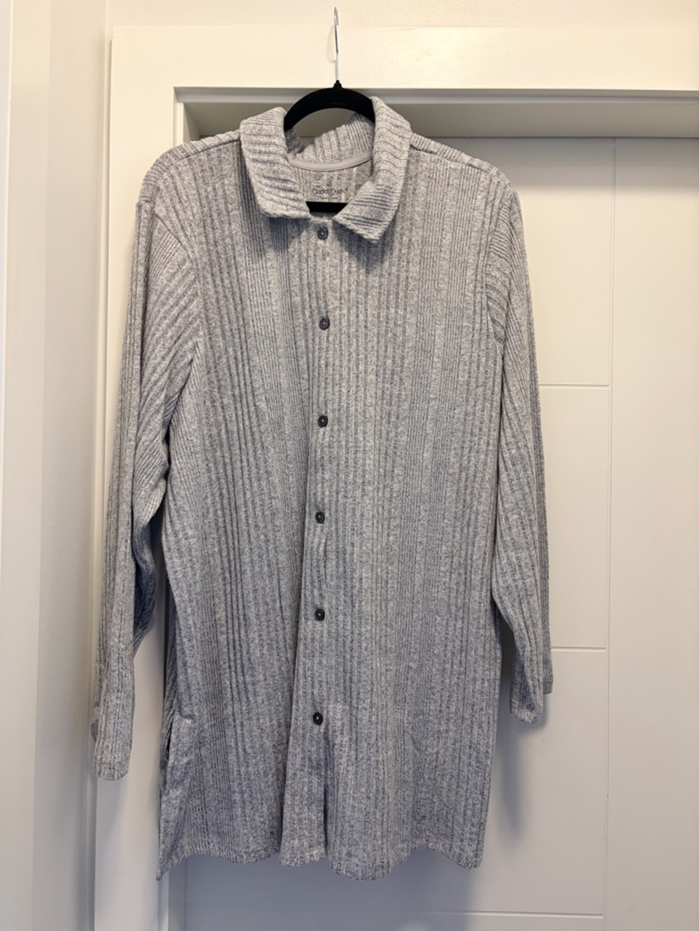 2X Cozy Ribbed Lounge Set - Light Gray - Picture 3 of 4